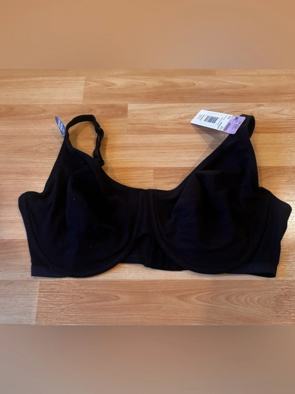 5/$25 Secret Treasures Leopard Print and Black‎ Full-Coverage Underwire Bras